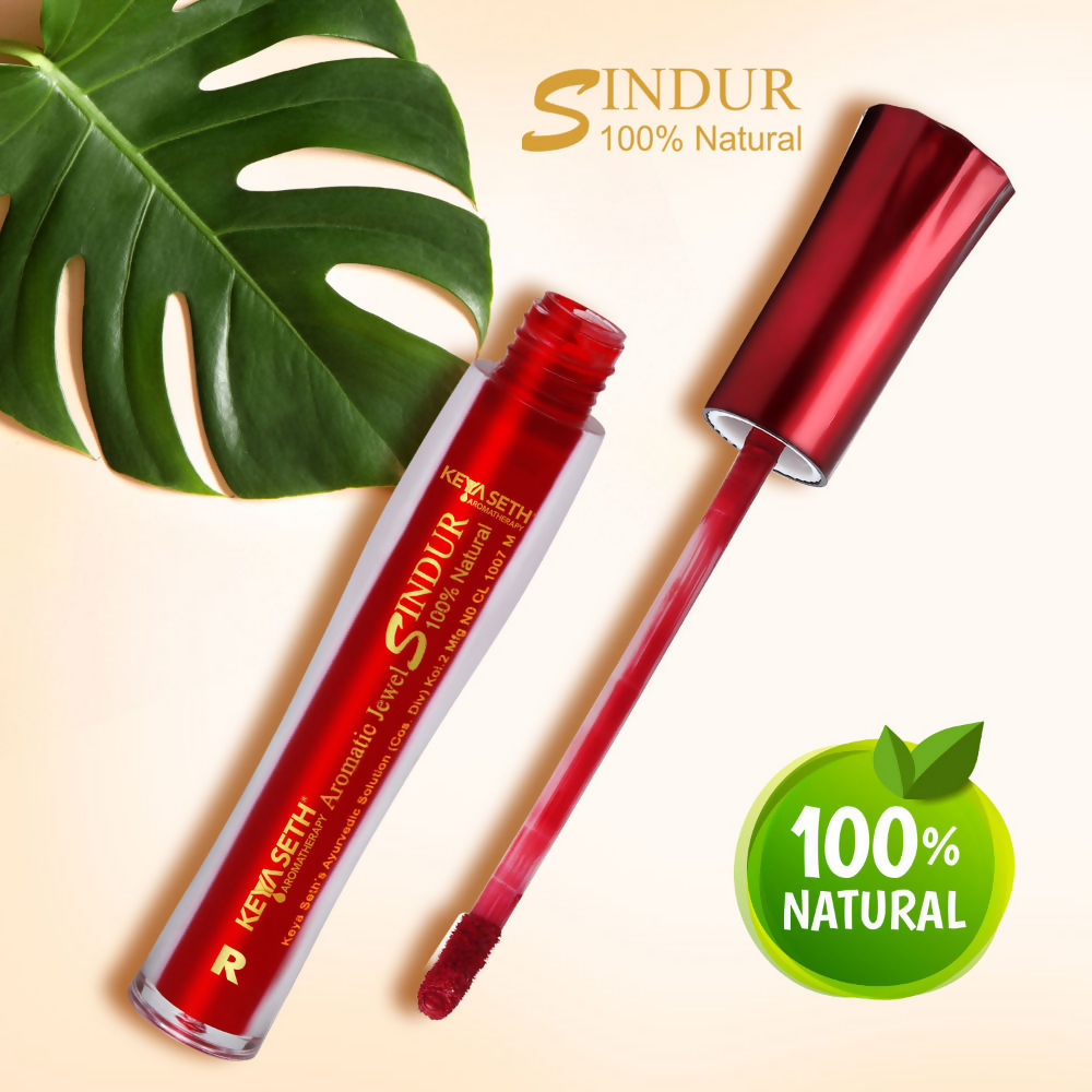 Keya Seth Aromatherapy 100% Natural Liquid Sindoor - Red