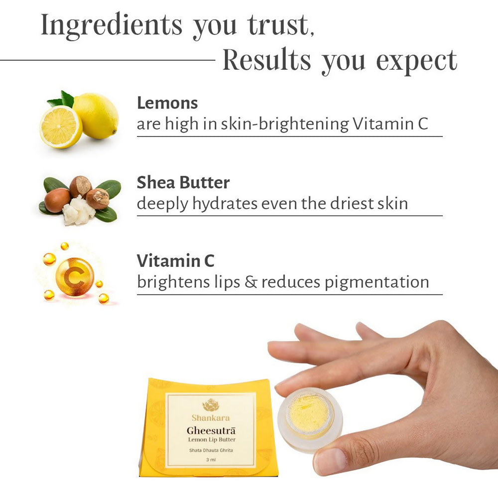 Shankara by Sri Sri Tattva Gheesutra Lemon Lip Butter