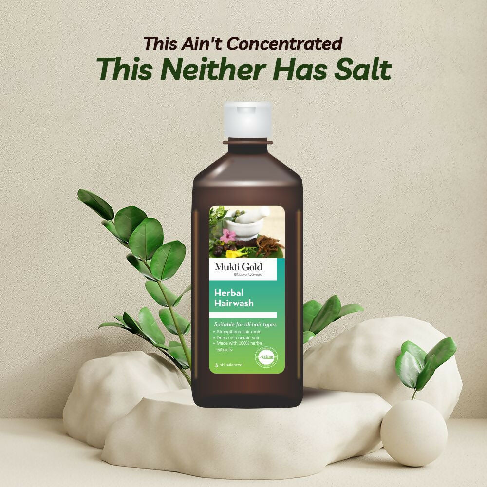 Axiom Mukti Gold Herbal Hair Wash (Flip Top)