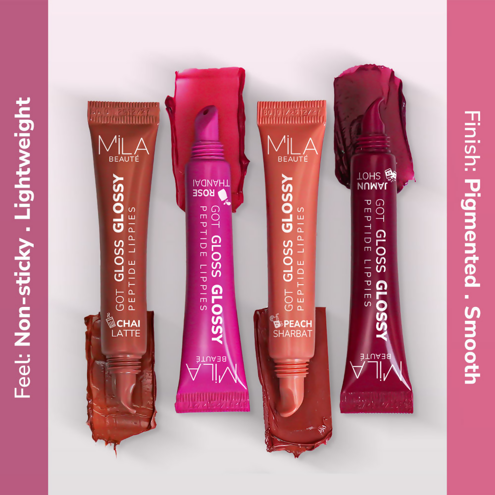 Mila Beaute Got Gloss Peptide Lippies - Peach Sharbat