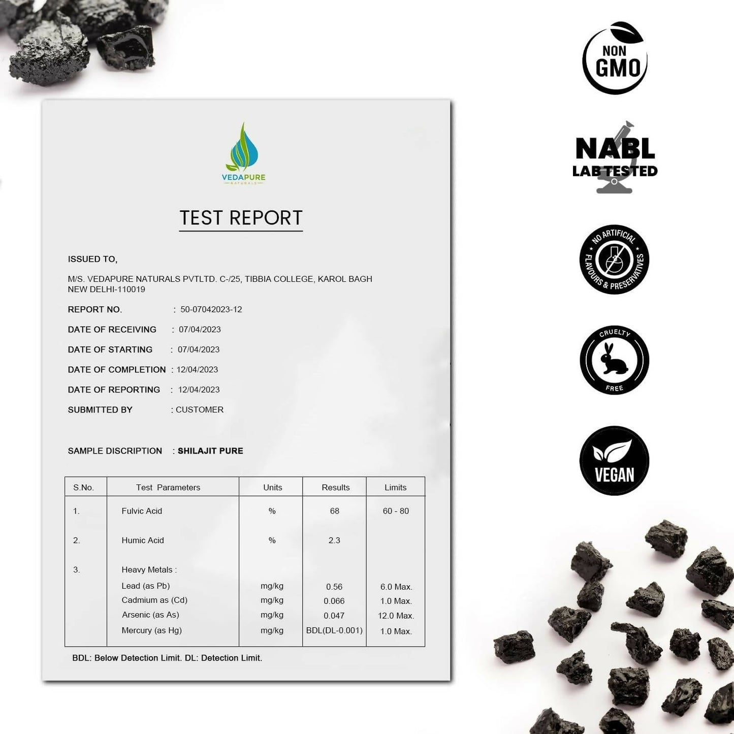 Vedapure Rockgold Well Fix Your Body Gold & Silver Sj Resin - Limited Time Offer