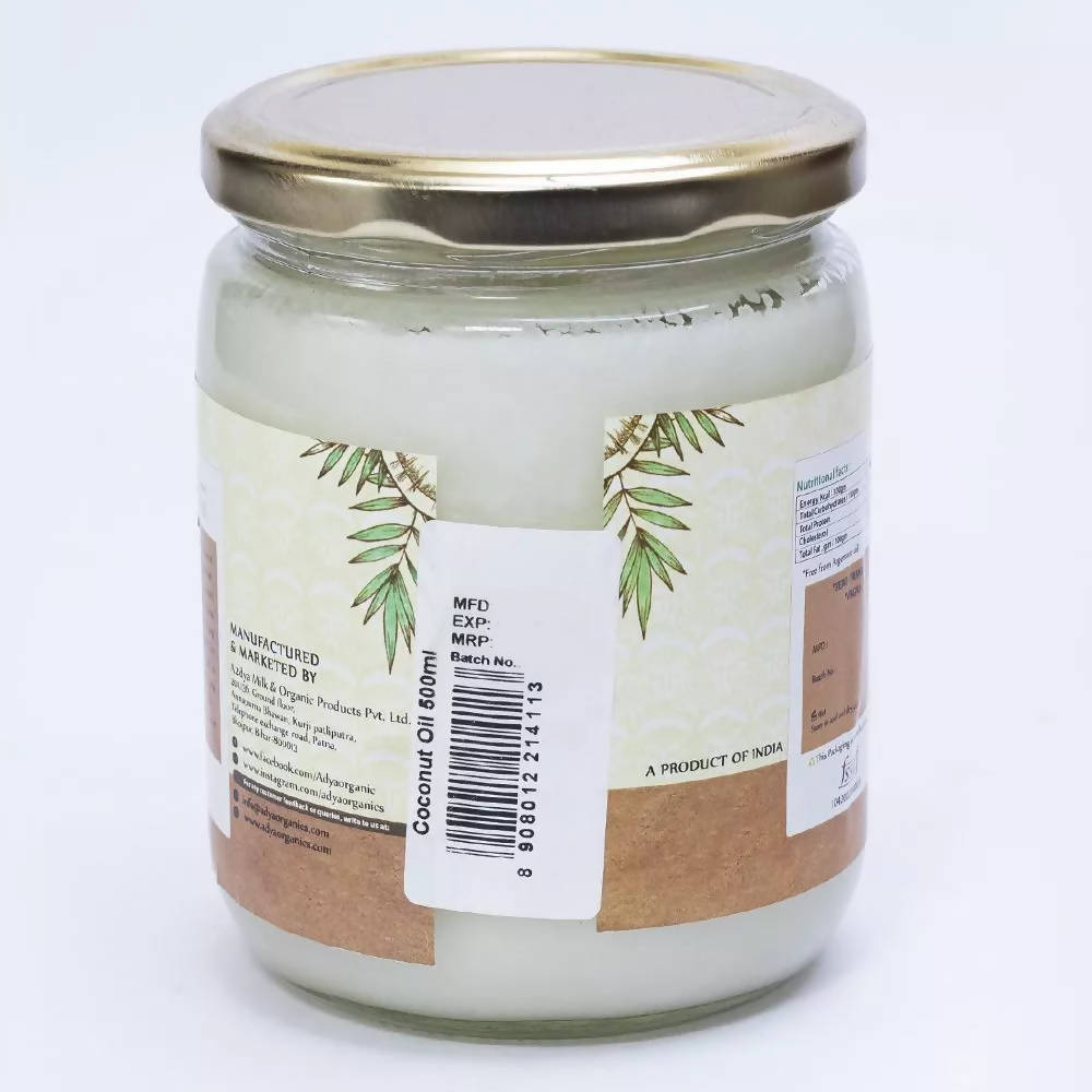 Adya Organics Extra Virgin Cold Pressed Coconut Oil
