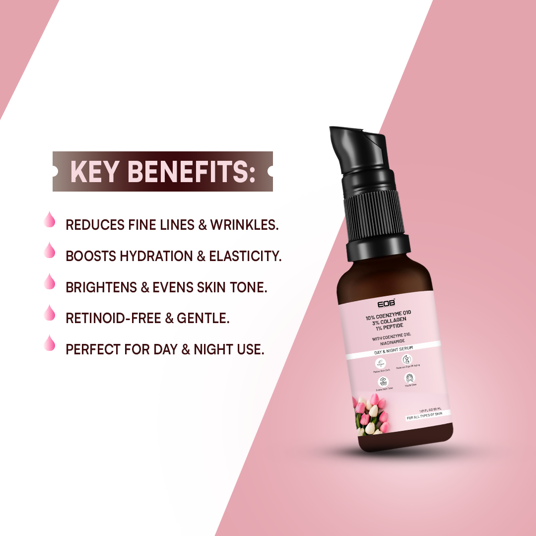 EOB 10% Coenzyme Q10 Face Serum Day & Night Serum