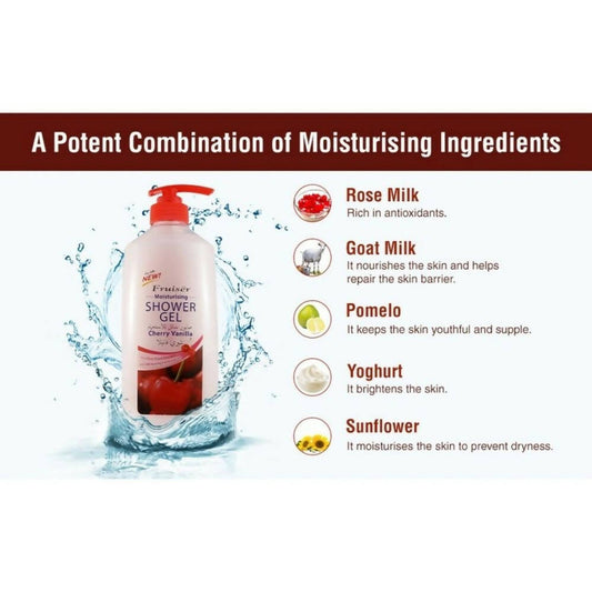 Buy Fruiser Moisturizing Shower Gel (Cherry Vanilla) from DrMediCart, Ship from India to USA