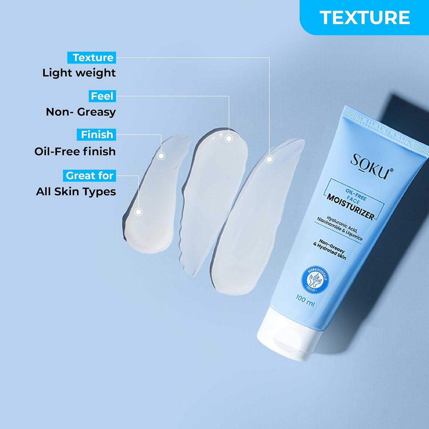 SOKU Oil Free Face Moisturizer Cream