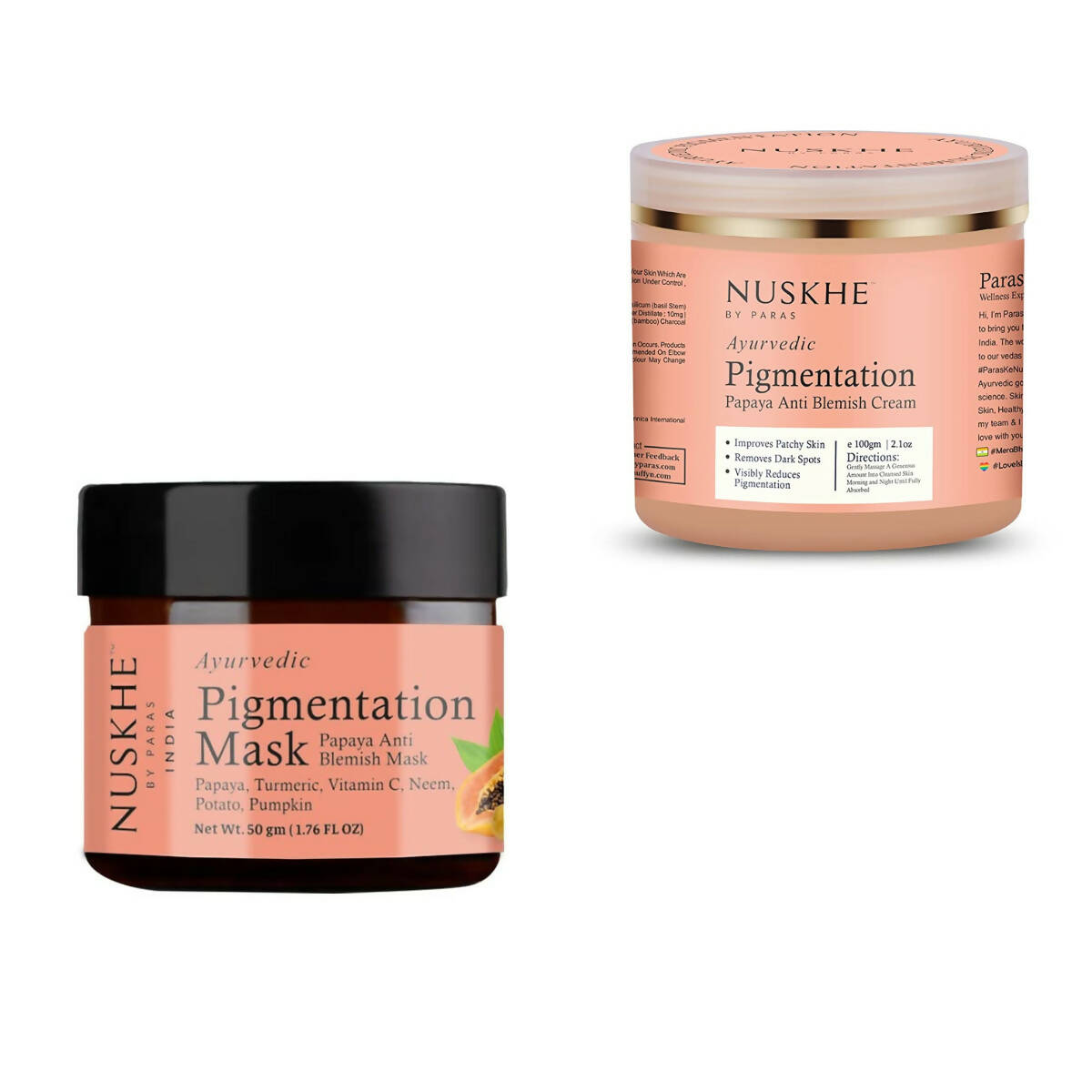 Nuskhe by Paras Papaya Pigmentation Cream And Papaya Pigmentation Mask
