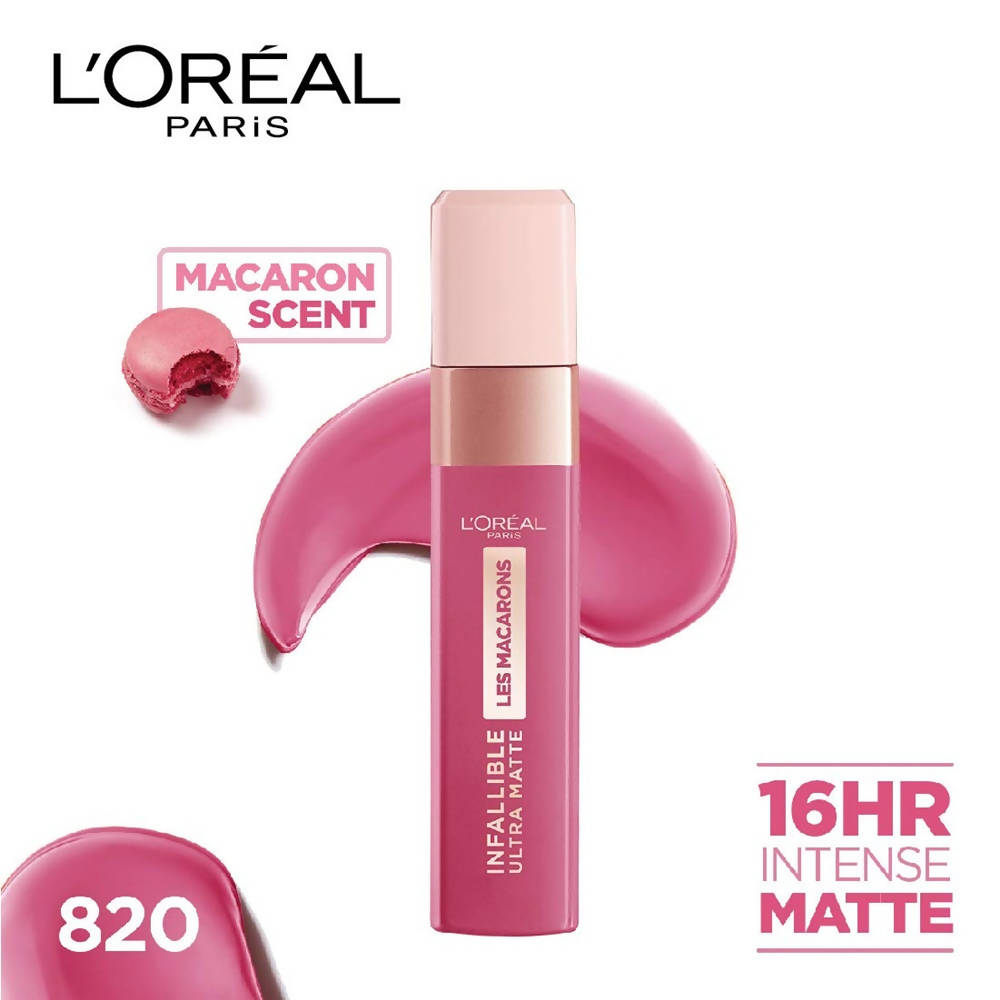 L'Oreal Paris Infallible Ultra Matte Liquid Lipstick Les Macarons - 820 Praline Of Paris - DrMediCart
