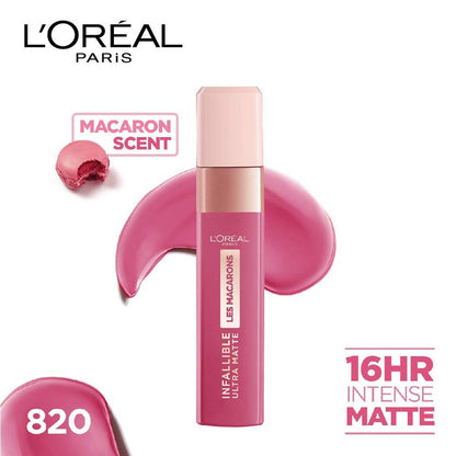L'Oreal Paris Infallible Ultra Matte Liquid Lipstick Les Macarons - 820 Praline Of Paris - DrMediCart