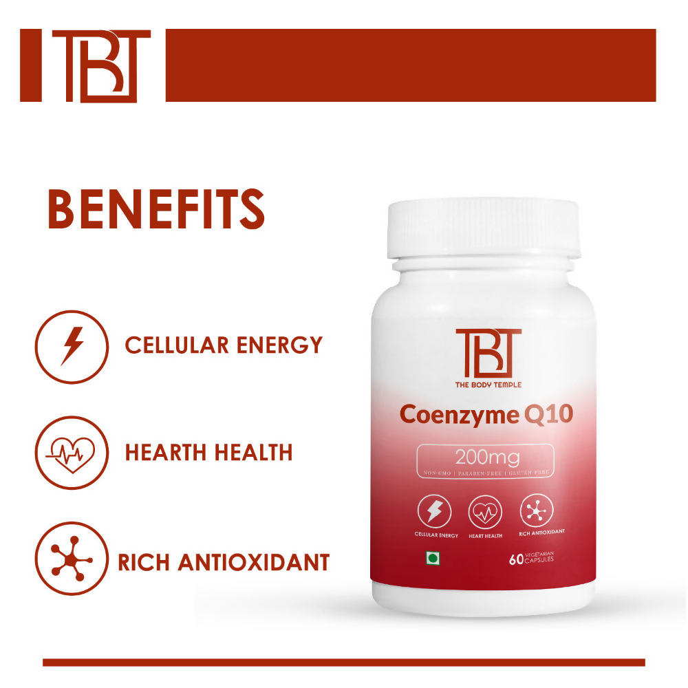 The Body Temple Coenzyme Q10 200 mg For Heart Health Capsules