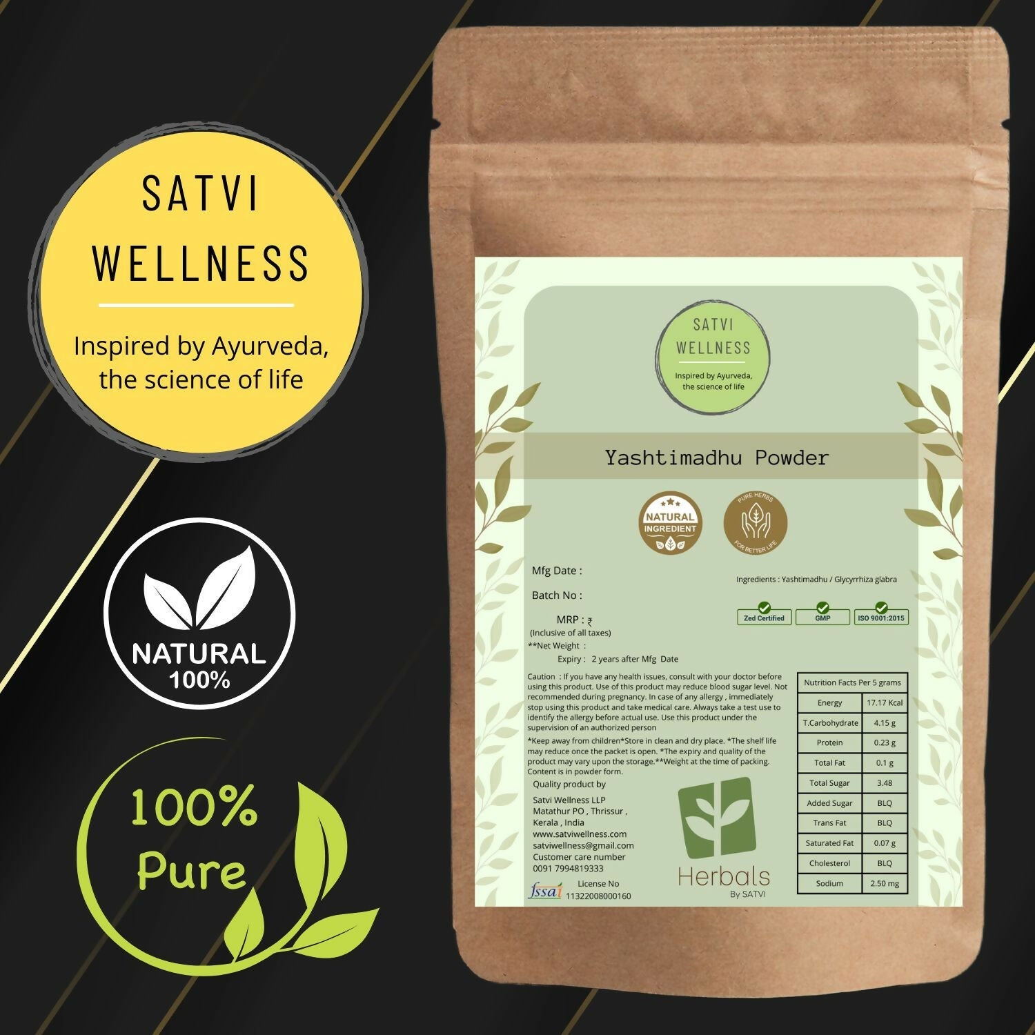 Satvi Wellness Yashtimadhu Powder