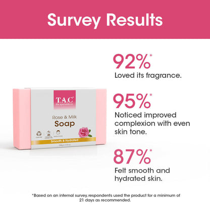 TAC - The Ayurveda Co. Rose & Milk Soap - DrMediCart