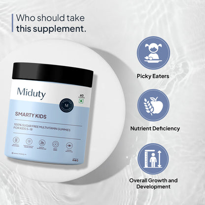 Miduty by Palak Notes Smarty Kids Multivitamin Gummies