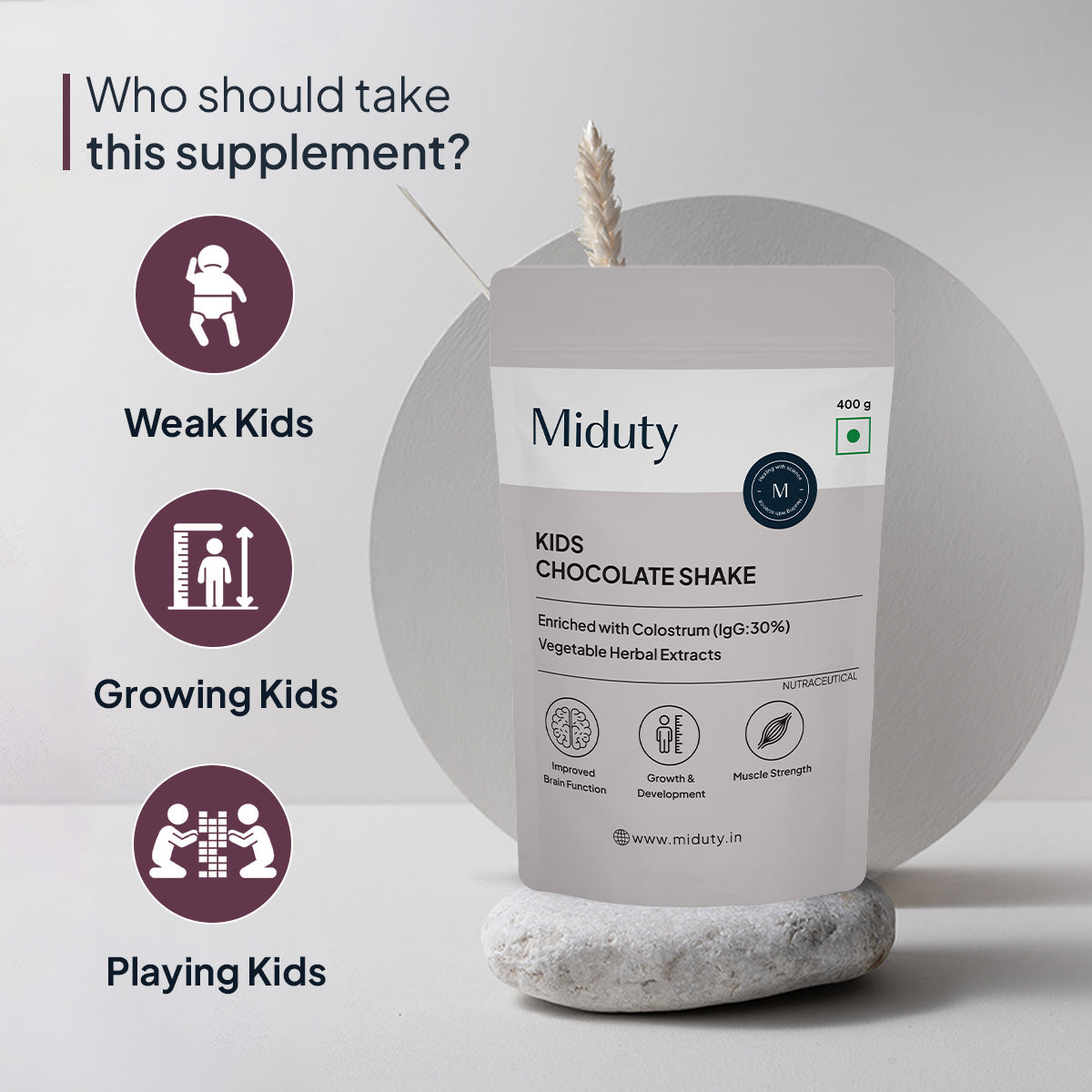 Miduty by Palak Notes Kids Chocolate Shake Powder