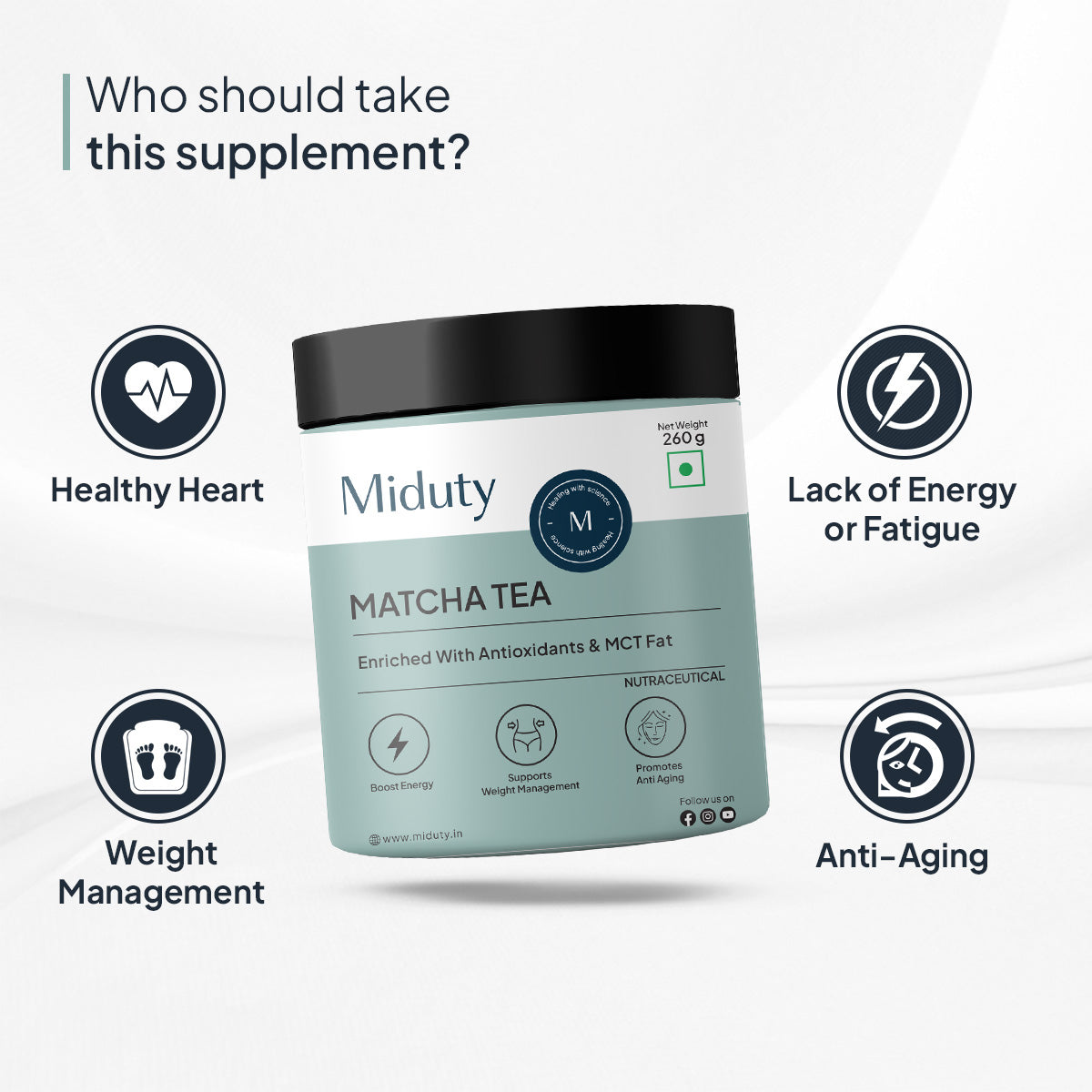 Miduty by Palak Notes Matcha Tea