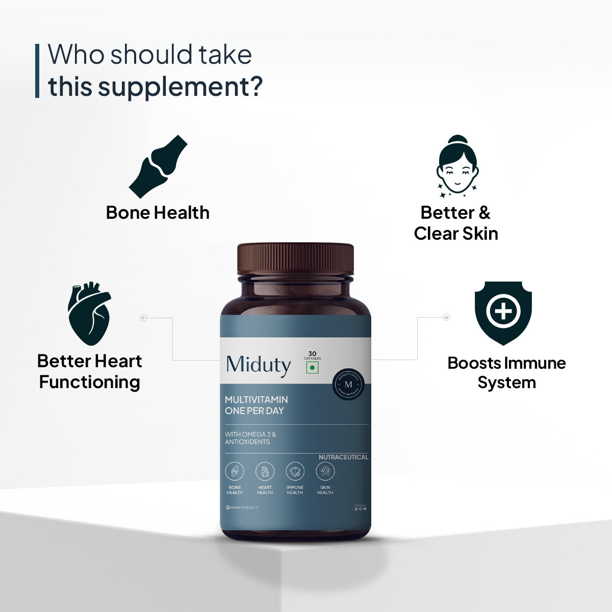 Miduty by Palak Notes Multivitamin One Per Day Capsules