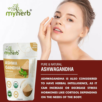 Myherb Pure Natural Organic Ashwagandha Powder