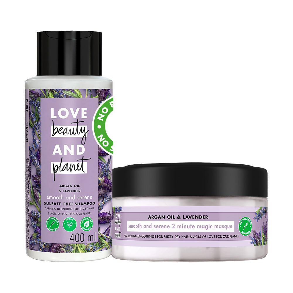 Love Beauty And Planet Bye Bye Frizz Combo ( Shampoo + Mask)