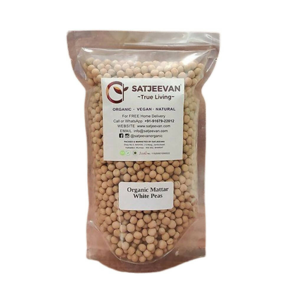 Buy Satjeevan Organic Mattar White Peas from DrMediCart