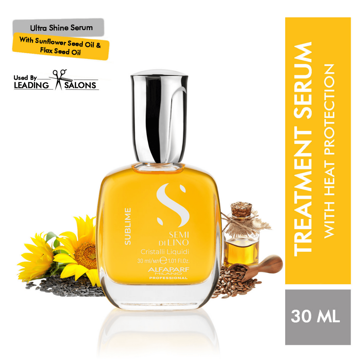Alfaparf Milano Cristalli Liquidi Post Wash Hair Serum With Sunflower Seed & Flax Seed Oil