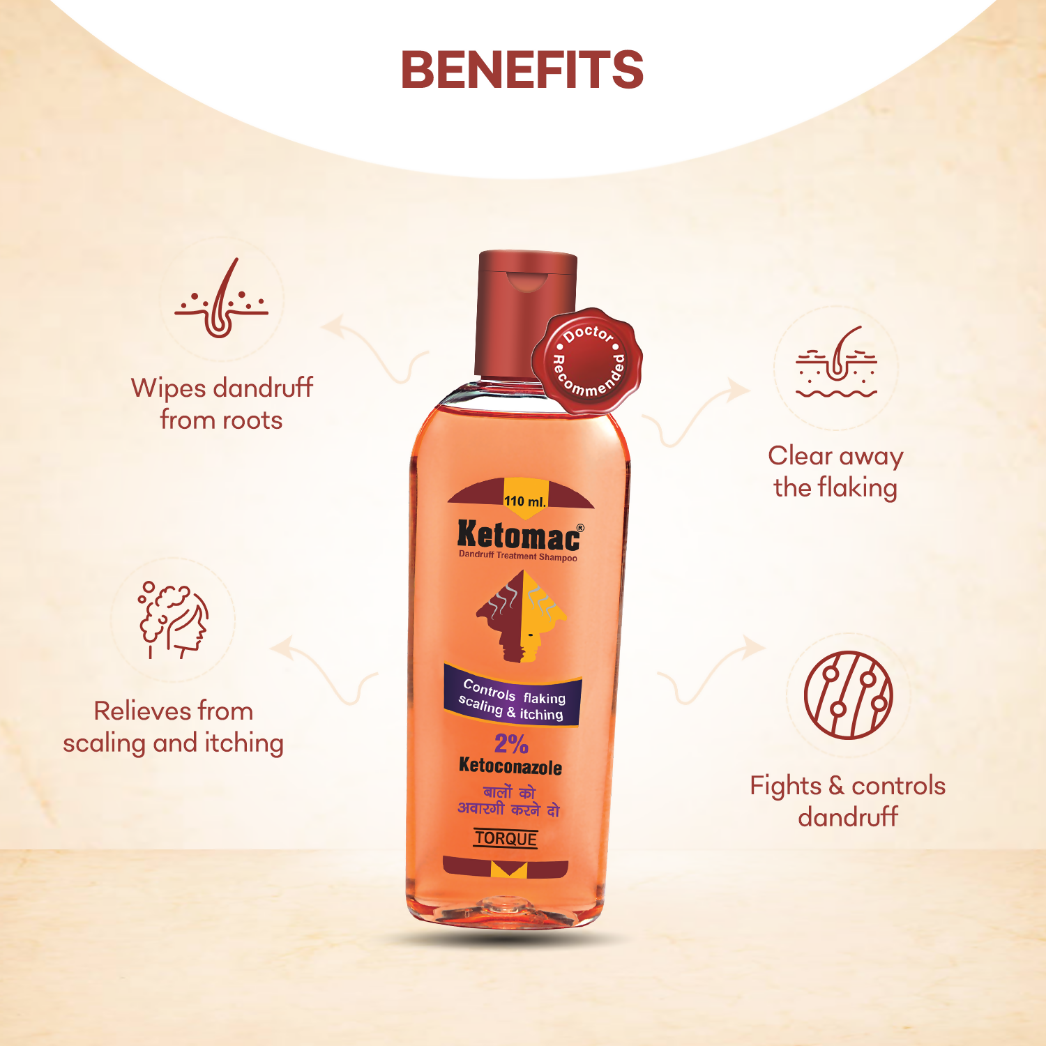 Torque's Ketomac Dandruff Treatment Shampoo