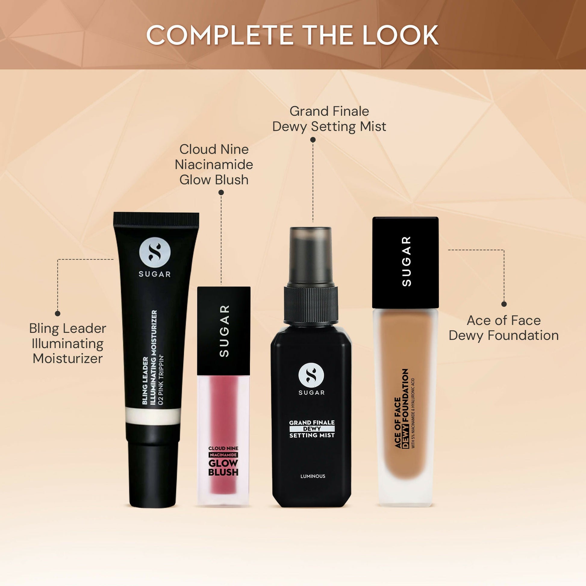Sugar Ace Of Face Dewy Foundation - 10 Latte