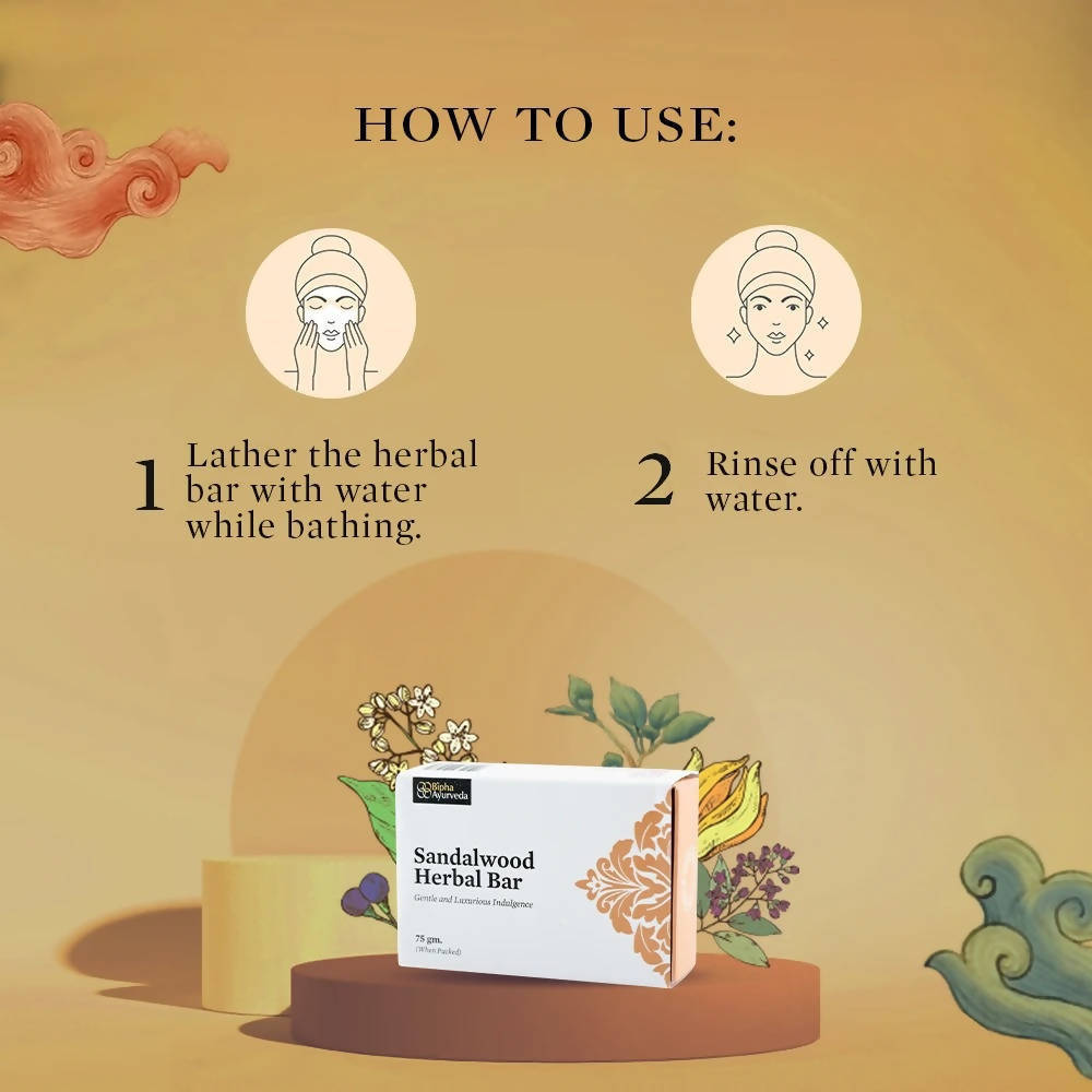Bipha Ayurveda Sandalwood Herbal Bar - DrMediCart