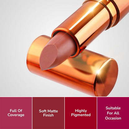 Mila Beaute Bold & Matte Long Lasting Highly Pigmented Lipstick - Red Carpet