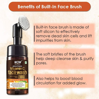 Wow Skin Science Brightening Vitamin C Foaming Face Wash - Drmedicart
