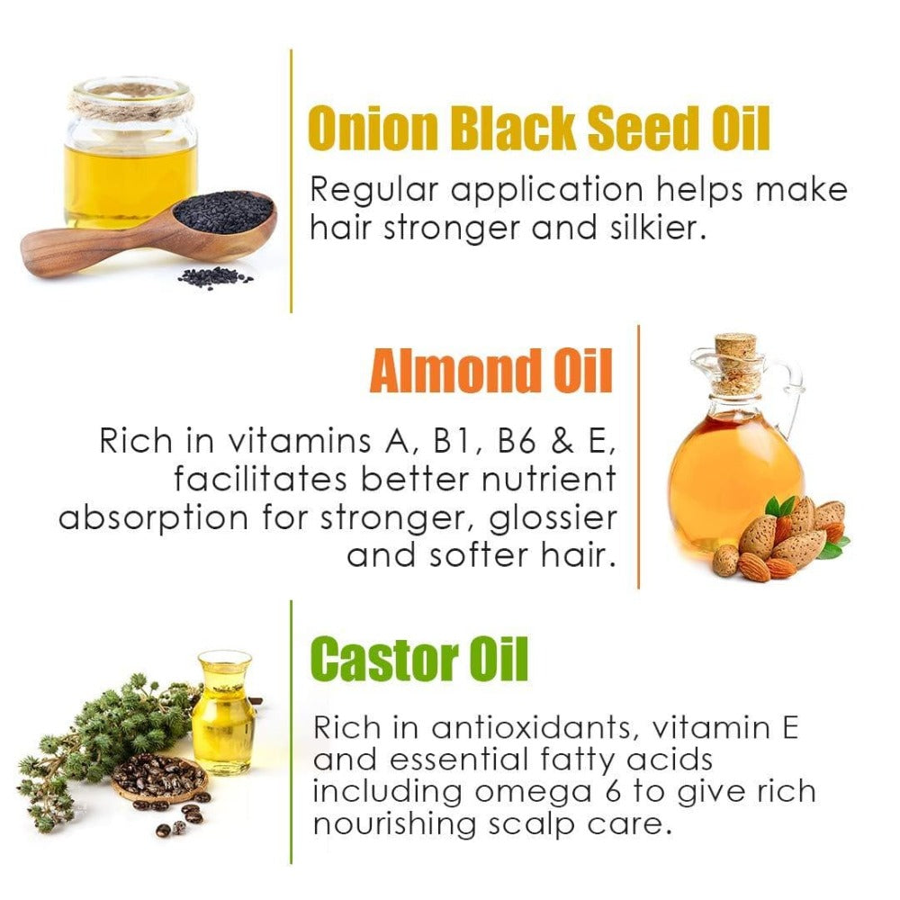 Wow Skin Science Onion Black Seed Hair Oil - Drmedicart