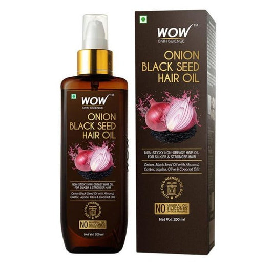 Buy Wow Skin Science Onion Black Seed Hair Oil from DrMediCart, Ship from India to USA