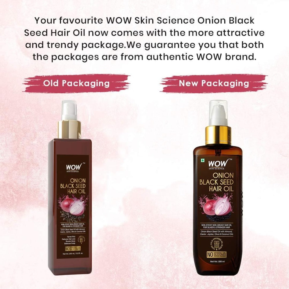 Wow Skin Science Onion Black Seed Hair Oil - Drmedicart