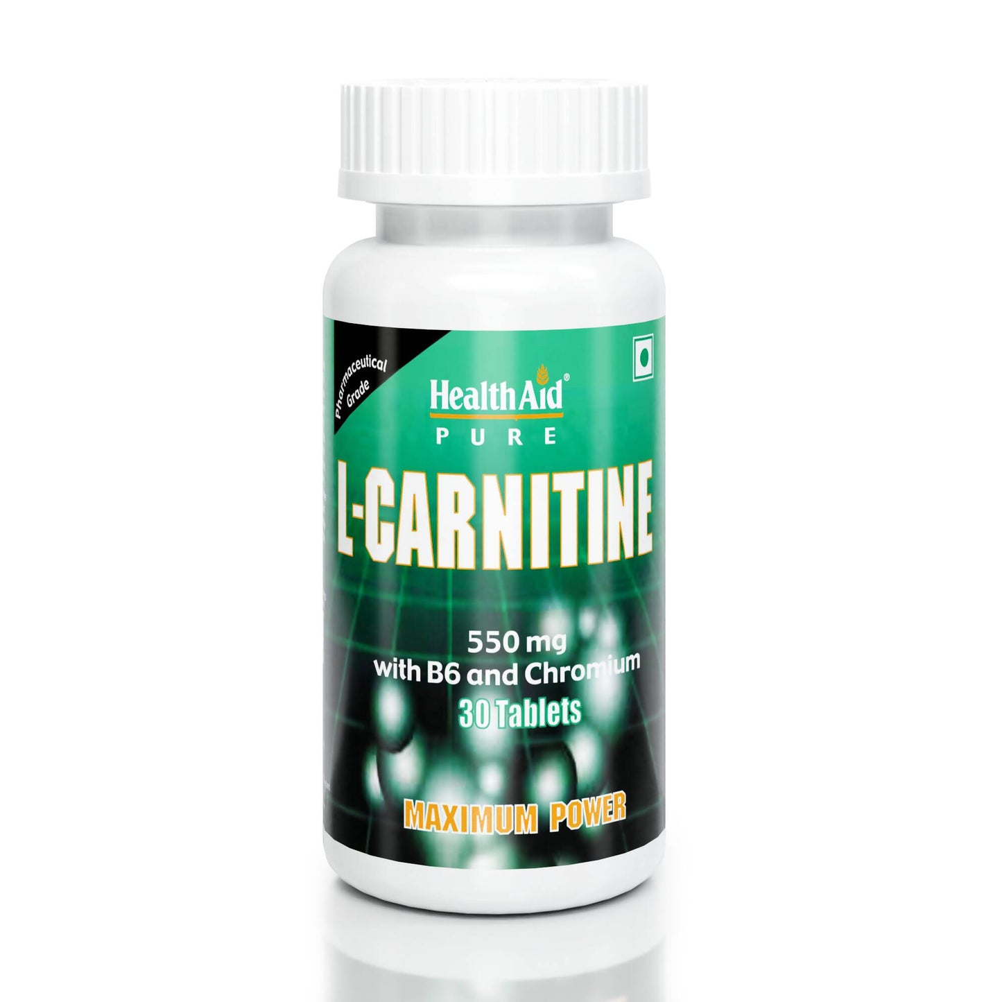 HealthAid L-Carnitine 550 mg with Vitamin B6 Chromium Tablets