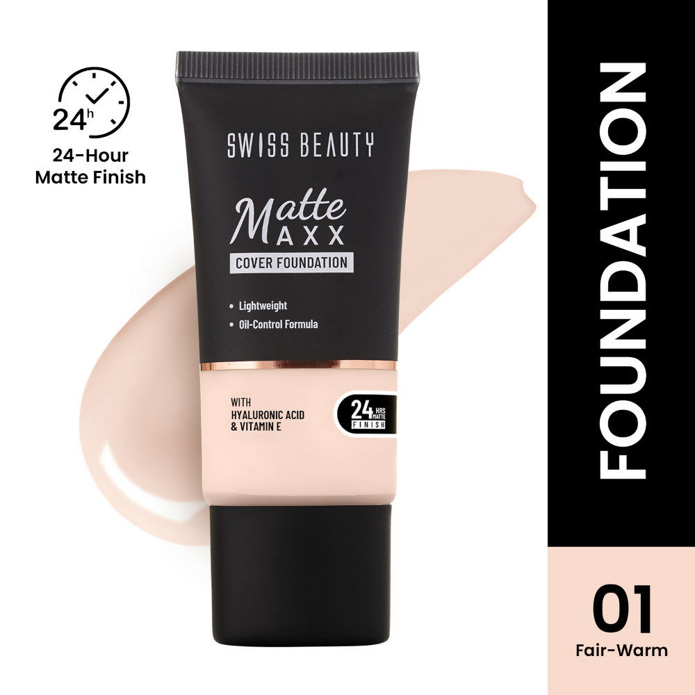 Swiss Beauty Matte Maxx Cover Foundation - 1 Fair Warm
