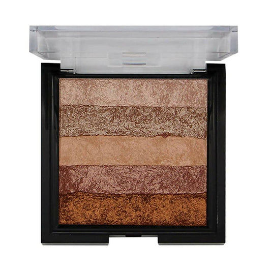 Fashion Colour Shimmer Brick & Blusher 2 in 1 Glow Bronzer Powder-Shade 02 (Medium To Dark) - DrMediCart