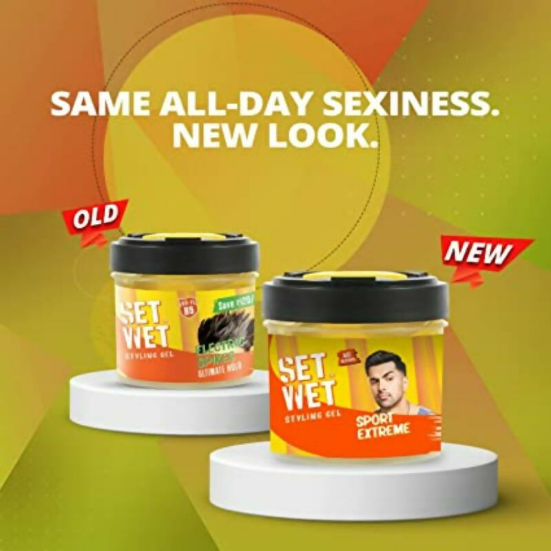 Set Wet Hair Gel for Men Ultimate Hold Electric Spikes