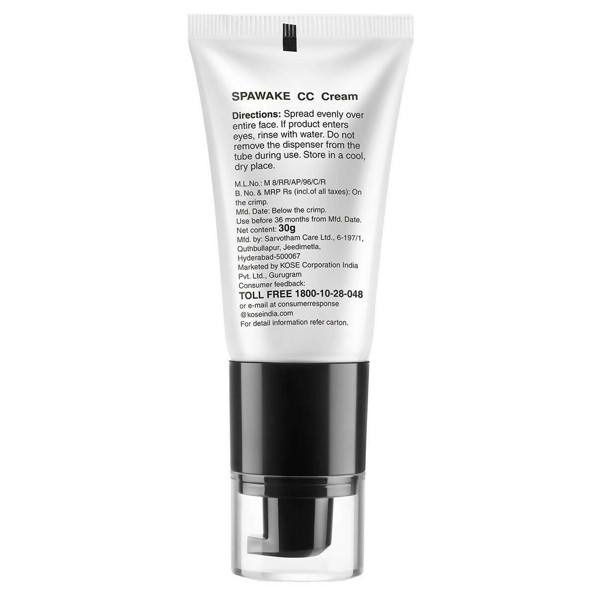 Spawake CC Cream 01 Light Beige with SPF 32/PA++