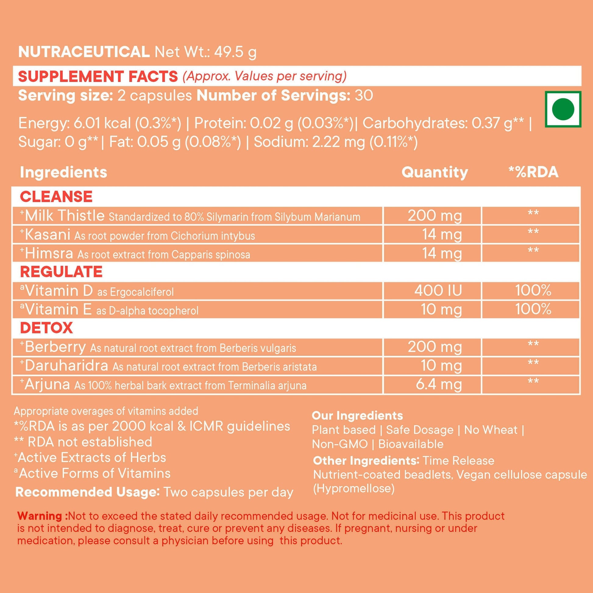 Wellbeing Nutrition Slow | Liver Health Capsules - Drmedicart