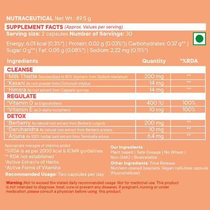 Wellbeing Nutrition Slow | Liver Health Capsules - Drmedicart