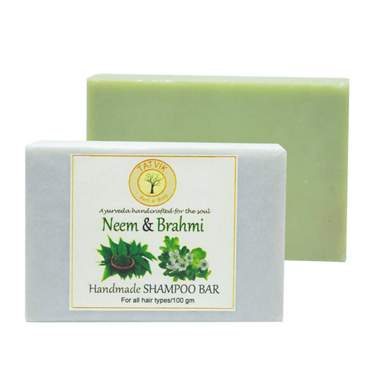Buy Tatvik Ayurveda Neem and Brahmi Shampoo Bar from DrMediCart, Ship from India to USA
