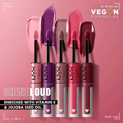 NYX Professional Makeup Shine Loud High Shine Lip Color and Gloss - Rebel In Red