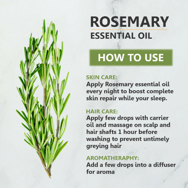 Skiura Nature Rosemary Essential Oil For Hair Growth