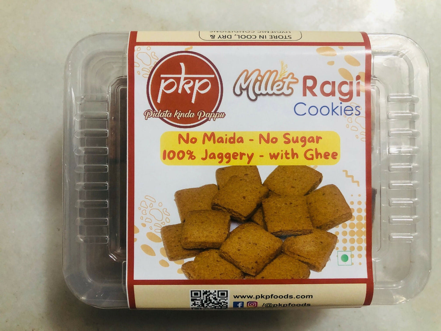Sagore Ragi Jaggery Millet Cookies