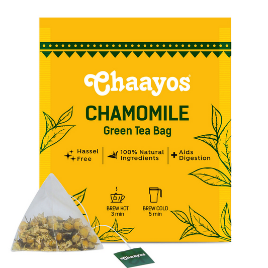 Buy Chaayos Chamomile Green Tea Bags from DrMediCart