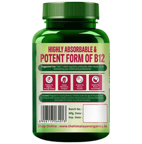 Himalayan Organics Methyl Cobalamin Vitamin B12 Tablets