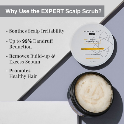 Bare Anatomy Expert Scalp Scrub & Anti Dandruff Shampoo Duo