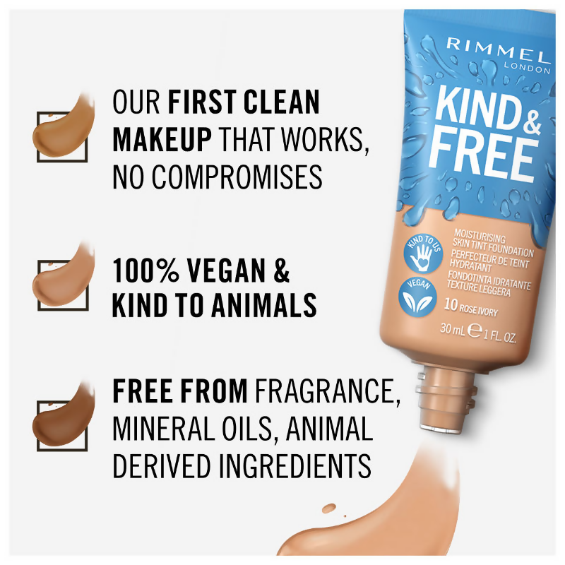 Rimmel London Kind & Free Moisturizing Skin Tint  - Rose Ivory