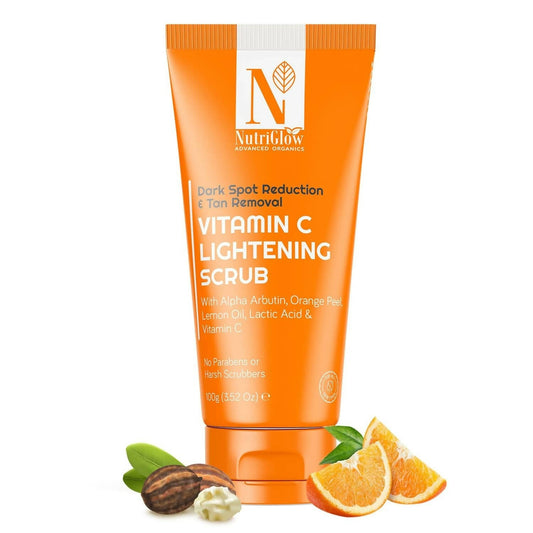 Buy Nutriglow Advanced Organics Vitamin C Lightening Scrub from DrMediCart, Ship from India to USA