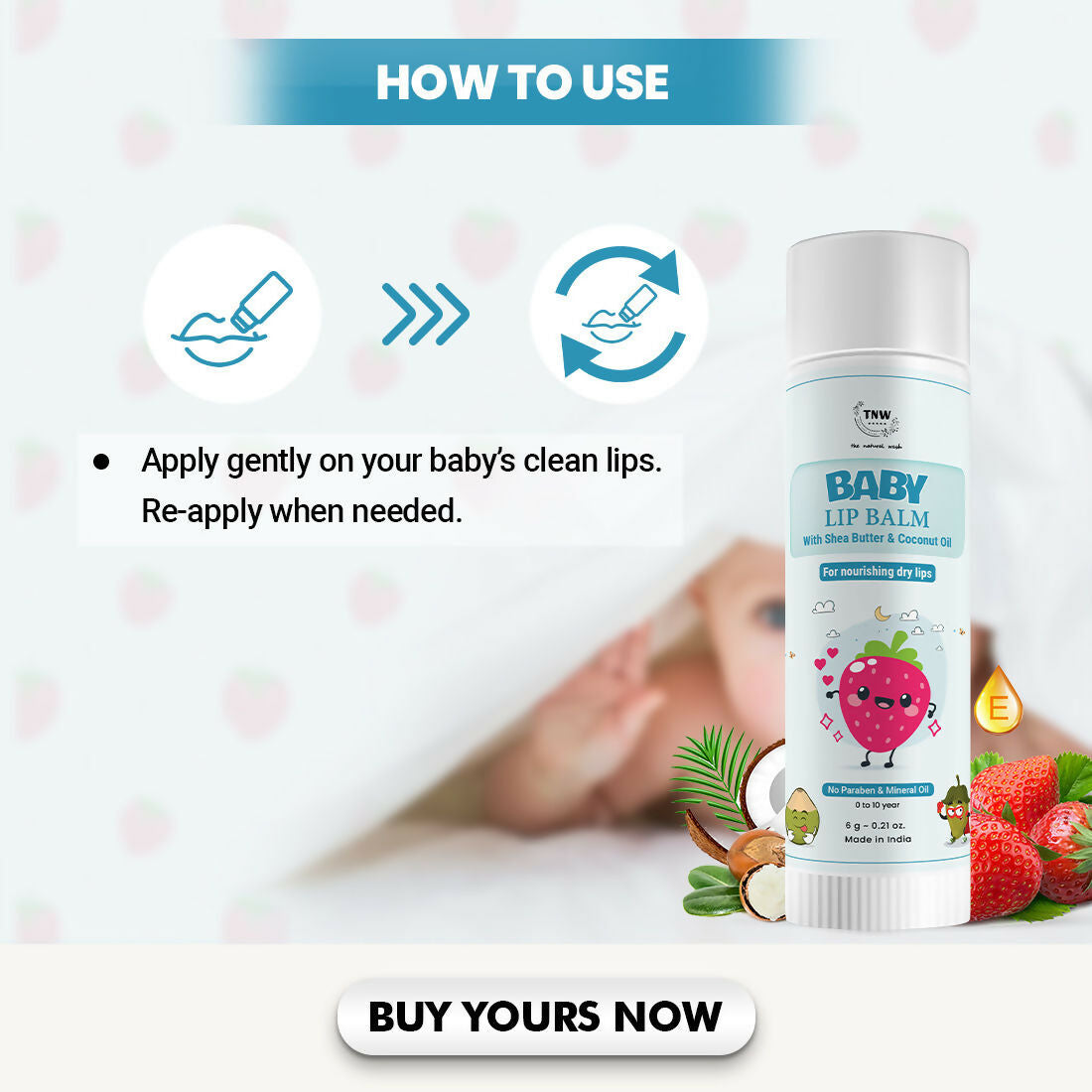 The Natural Wash Nourishing Baby Lip Balm