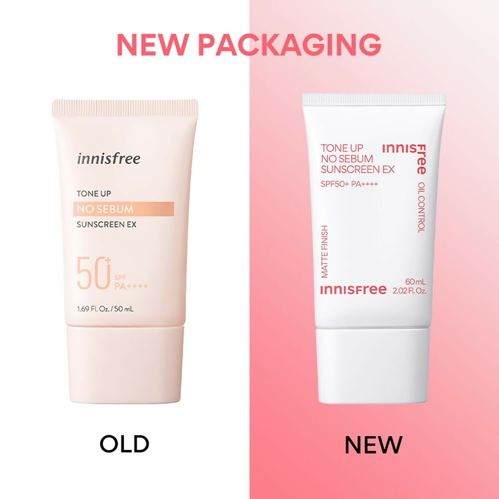Innisfree Tone Up No Sebum Sunscreen with SPF 50+ PA++++ Korean Sunscreen