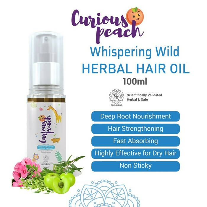 Curious Peach Whispering Wild Herbal Hair Oil